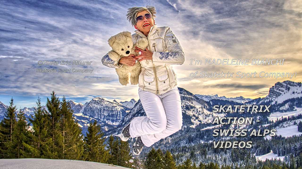 Madeleine Bianchi Swiss Alps Jumps With Teddybear 16X9 N D45197 14 01 29
